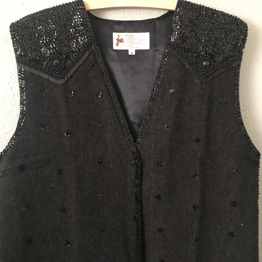 Vintage sequins vest